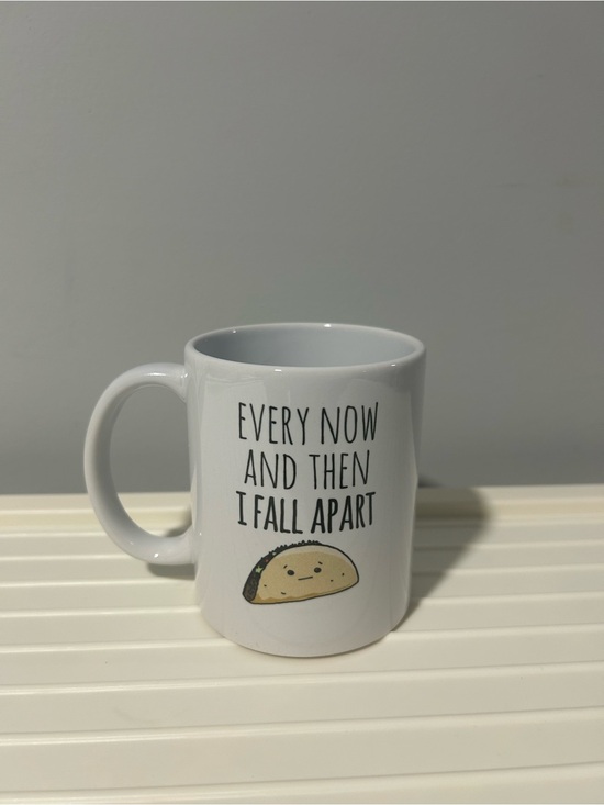 Other - NEW White Ceramic Coffee Mug with Humorous Taco Design 🌮 ☕️